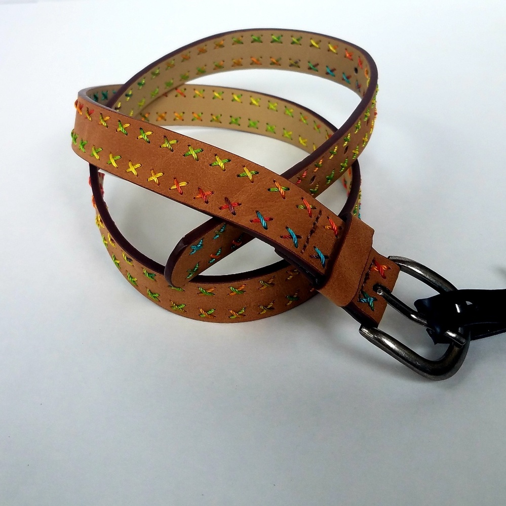 Embroidered belt